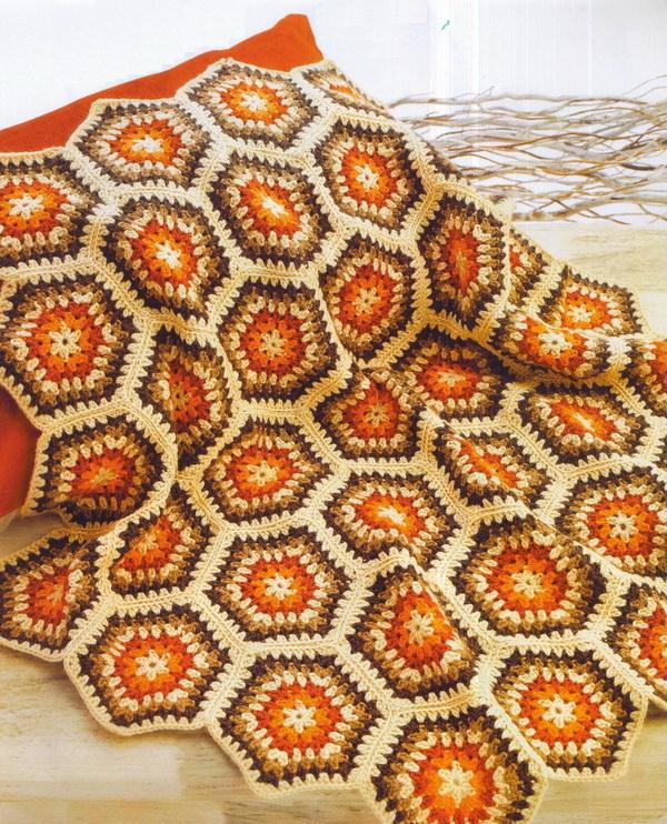 Granny Hexagon Crochet Blanket