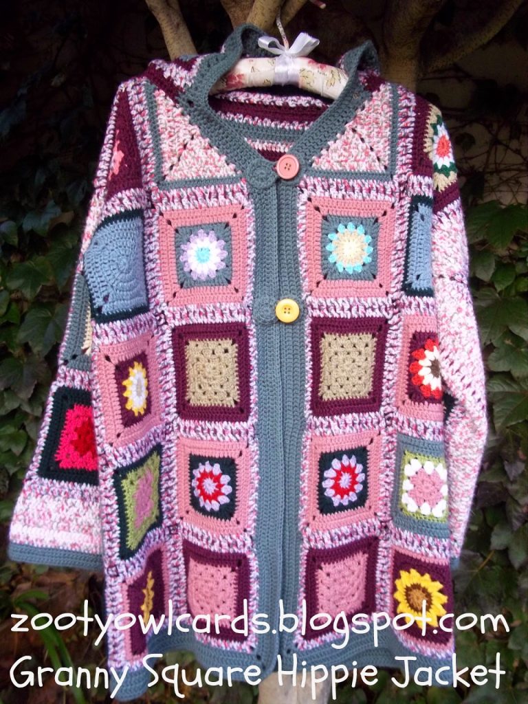 Granny Square Hippie Jacket Pattern Crochet