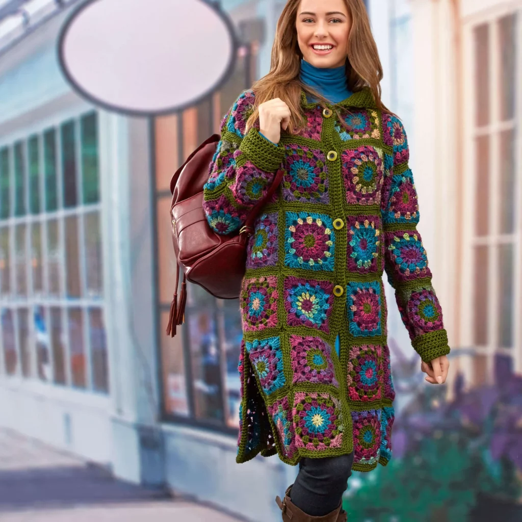 granny square jacket pattern free to download