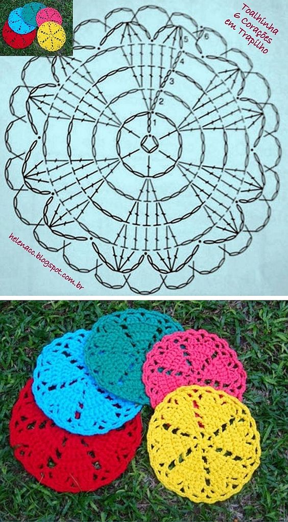 Crochet coaster pattern pinterest