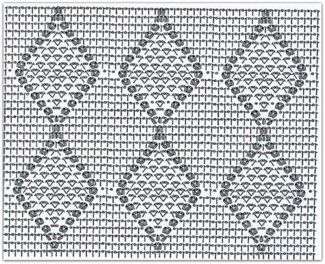 Diamond Crochet Stitch Pattern Diagrams