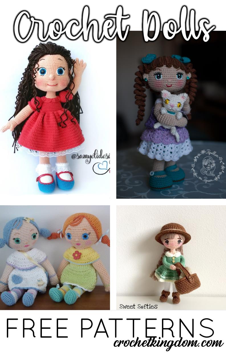 Crochet Sweet Baby Doll Layette crochet doll dress pattern PDF Download 