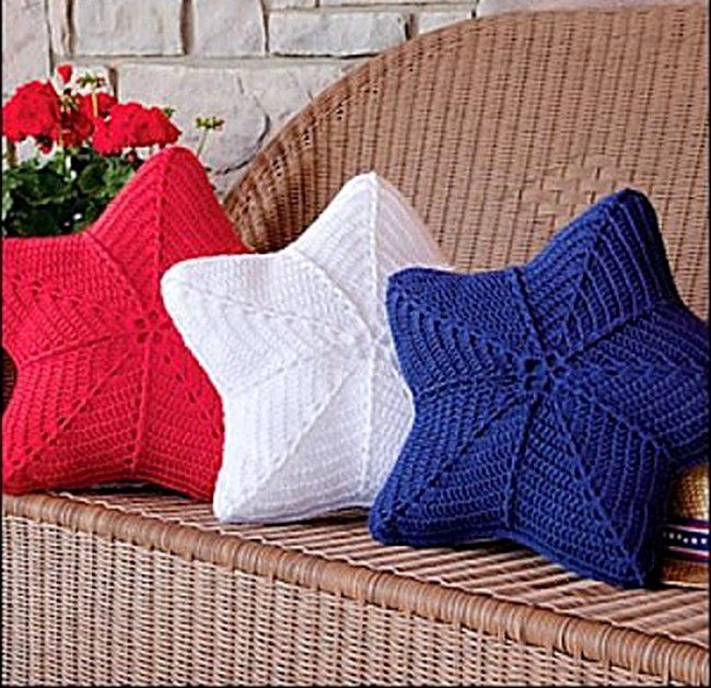 Star pillow crochet diagram pattern