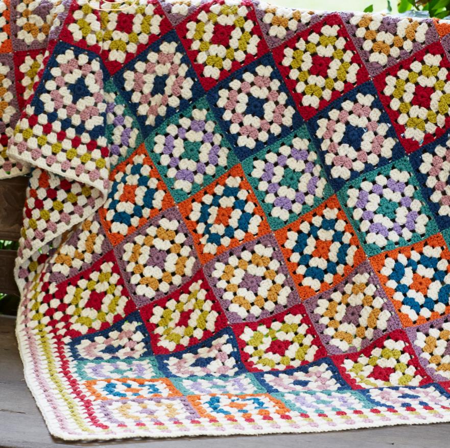 Crochet Kits & How To Patterns Vintage Crochet Pattern Granny Afghan ...