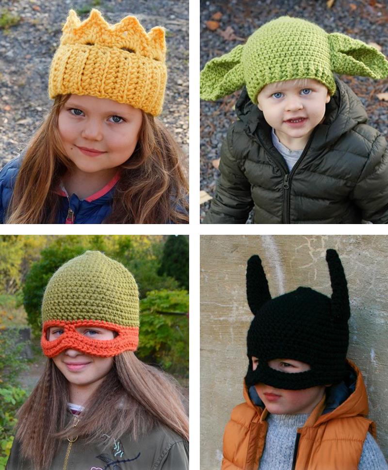 Free Crochet Pattern for Kids Halloween Hats