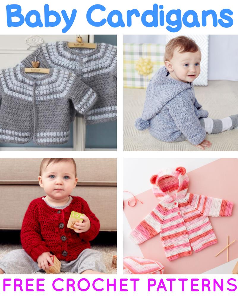 Free Crochet Patterns for Babies Cardigans