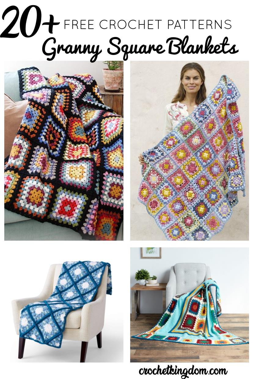 Free Granny Square Blanket Patterns to Crochet