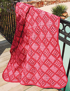 Free crochet blanket pattern with squares