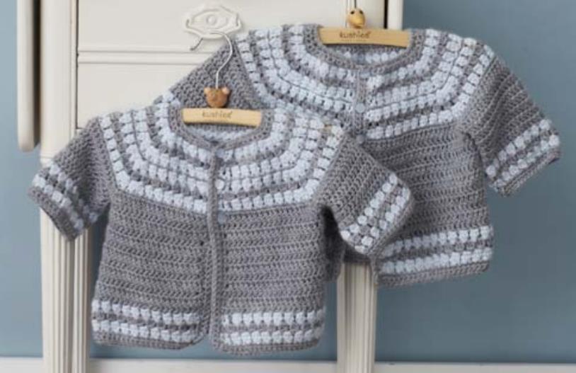 Free crochet cardigan pattern for babies