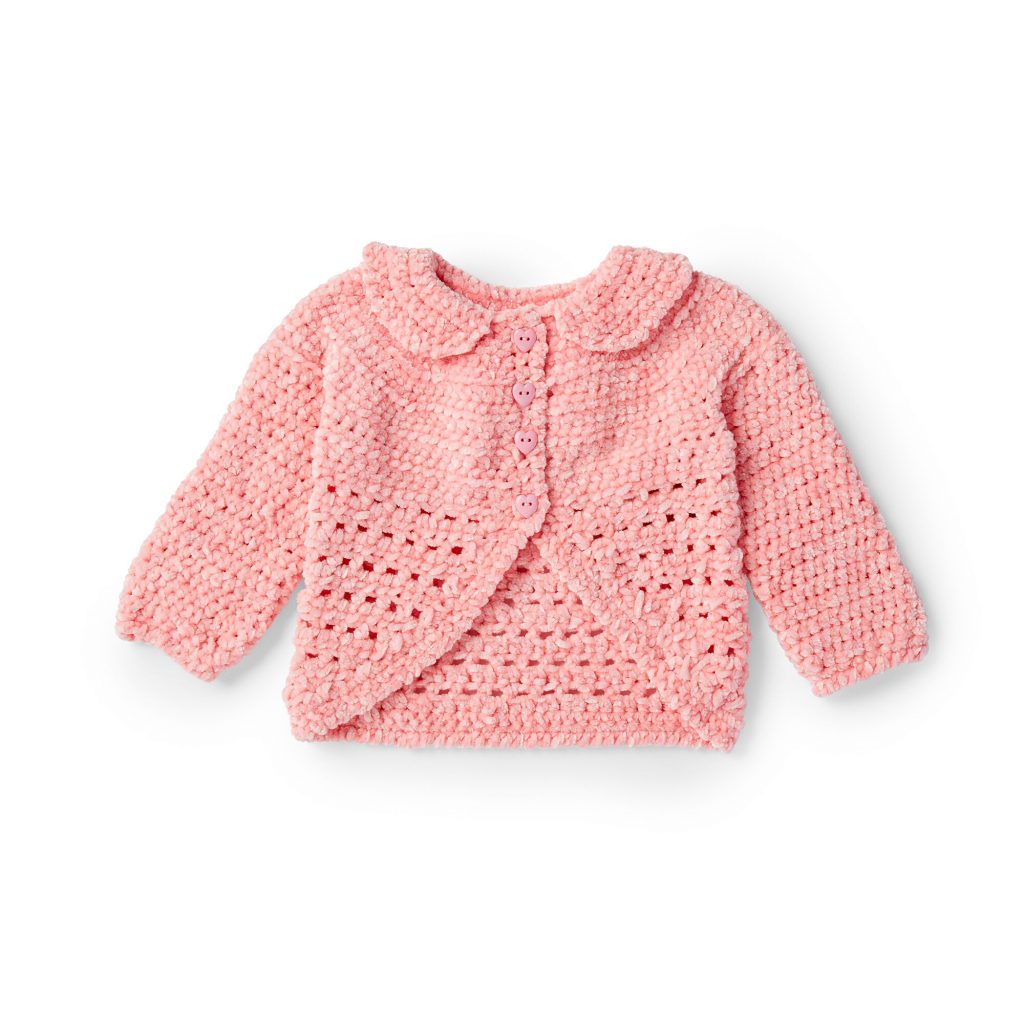 Free crochet cardigan pattern for baby girls