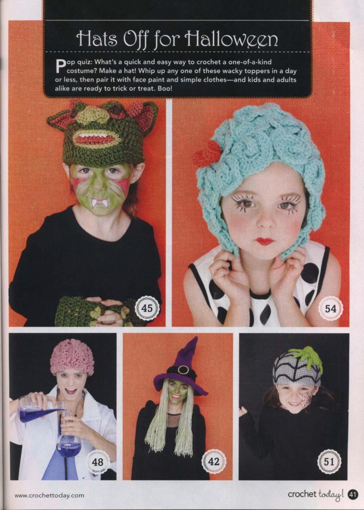 Halloween Crochet Hats Costumes