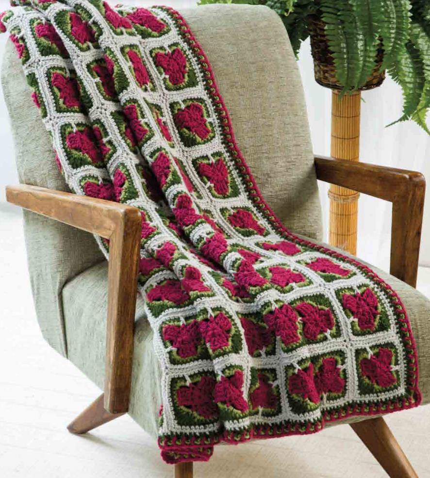 Unique squares free crochet afghan pattern