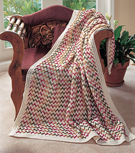 zigzag rows free crochet blanket pattern