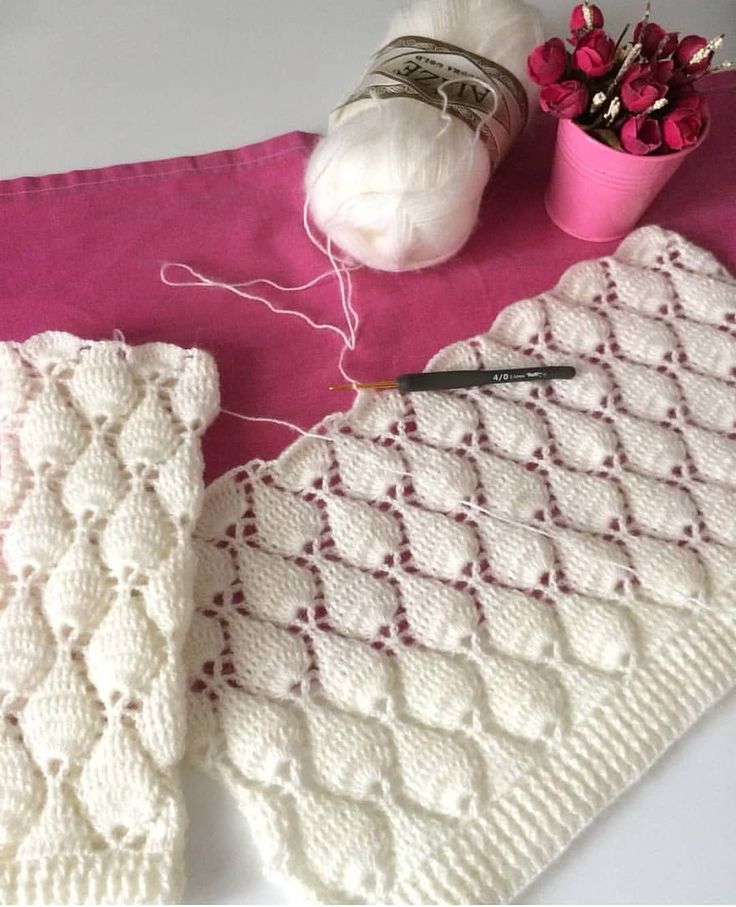 Crochet teary diamond stitch