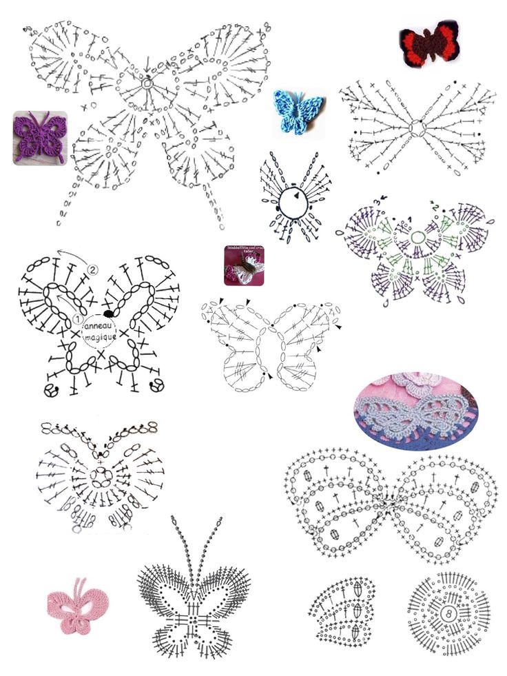 Crochet Butterfly Diagrams And Inspiration Crochet Kingdom