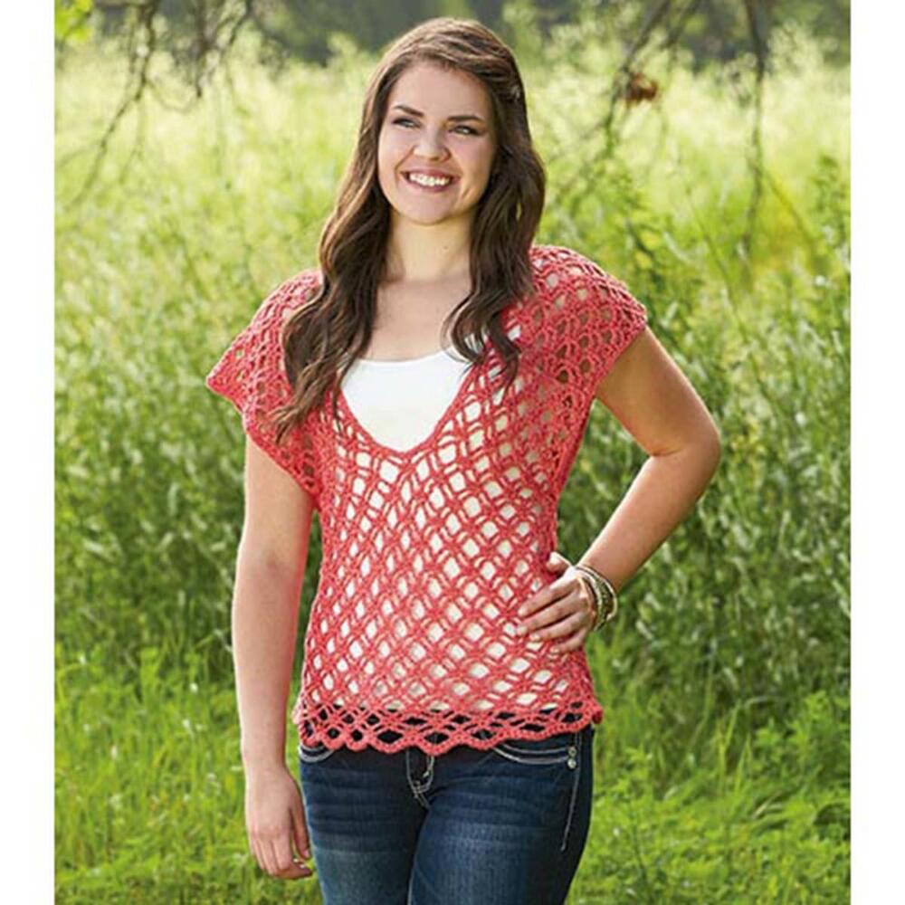 Free crochet pattern for a lace top