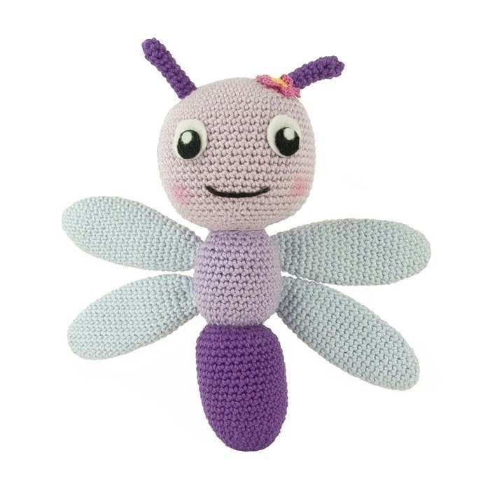 Free crochet pattern for a dragonfly