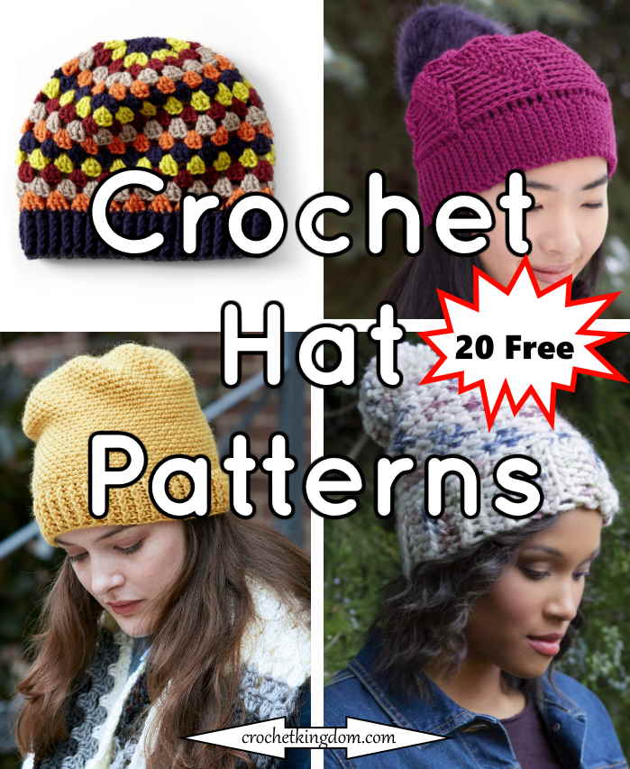 20 Free Crochet Hat Patterns