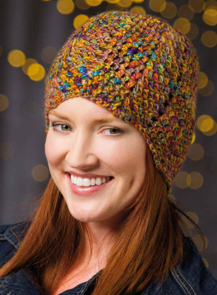 waves hat free crochet pattern