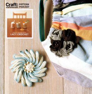 Free Crochet Pattern for Gerbera and Rose Corsage