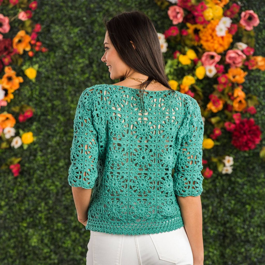 Free Crochet Pattern for a Lacy Motif Top