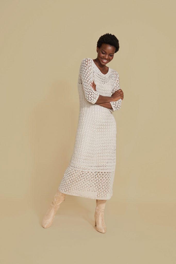 Free long lace crochet dress patterns