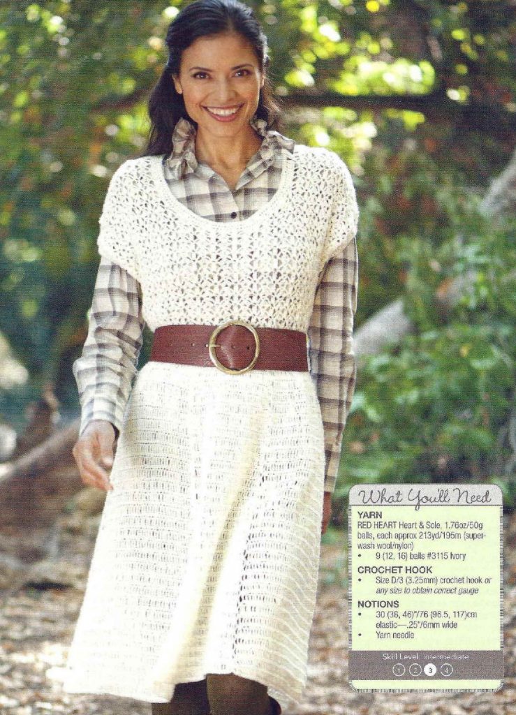 Rancher's daughter crochet dress pattern