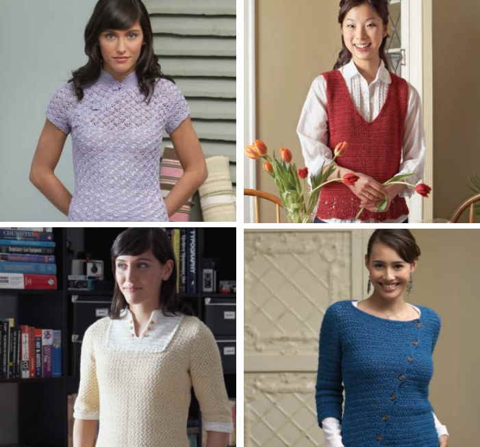 4 free crochet sweater patterns for women