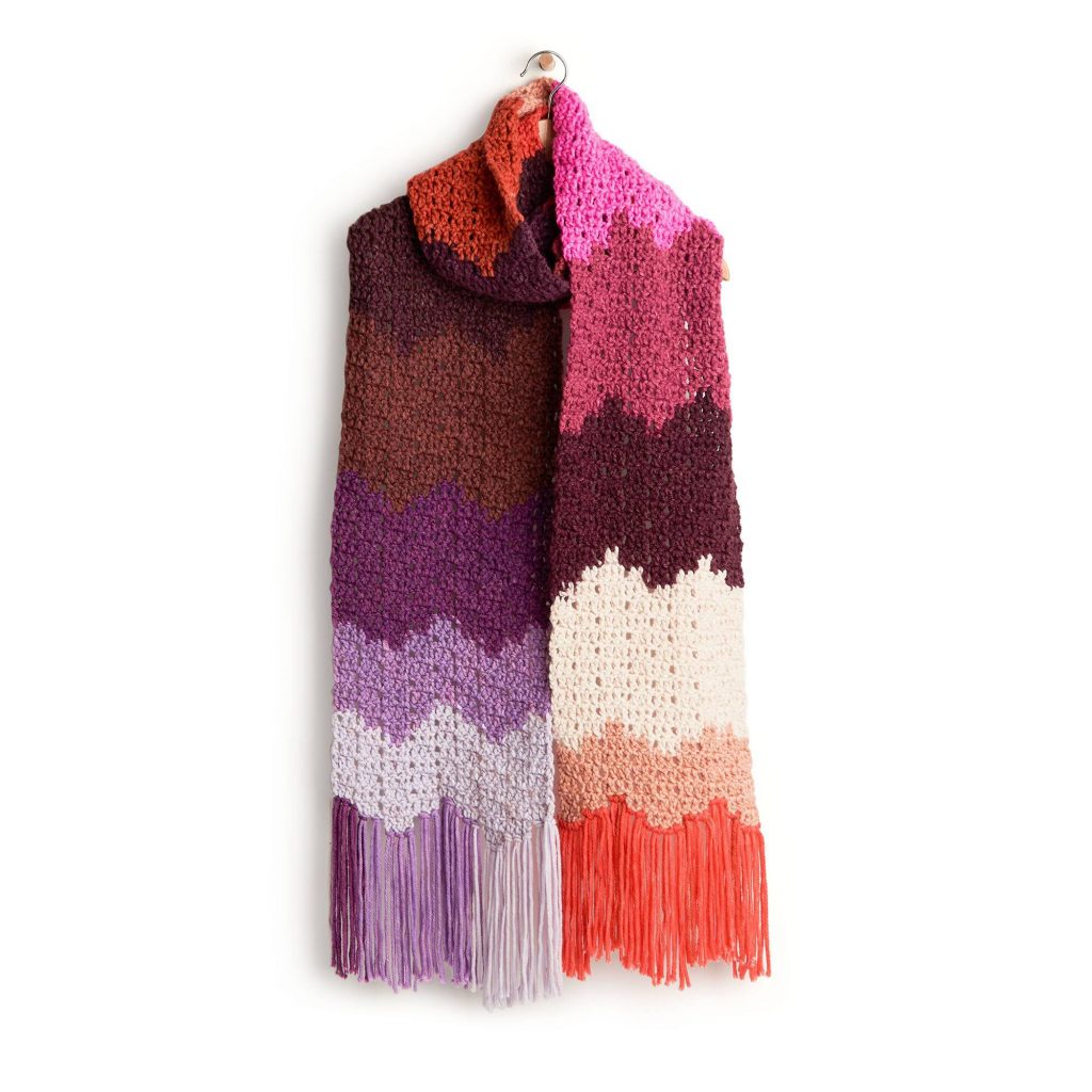 Easy Crochet Chevron Scarf Free Pattern