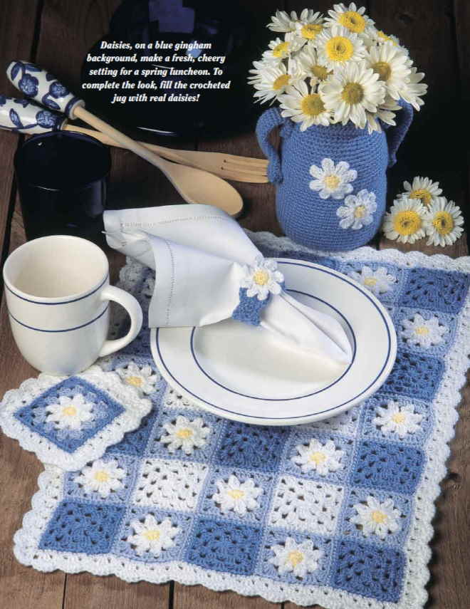 Free Crochet Pattern for a Breakfast Set