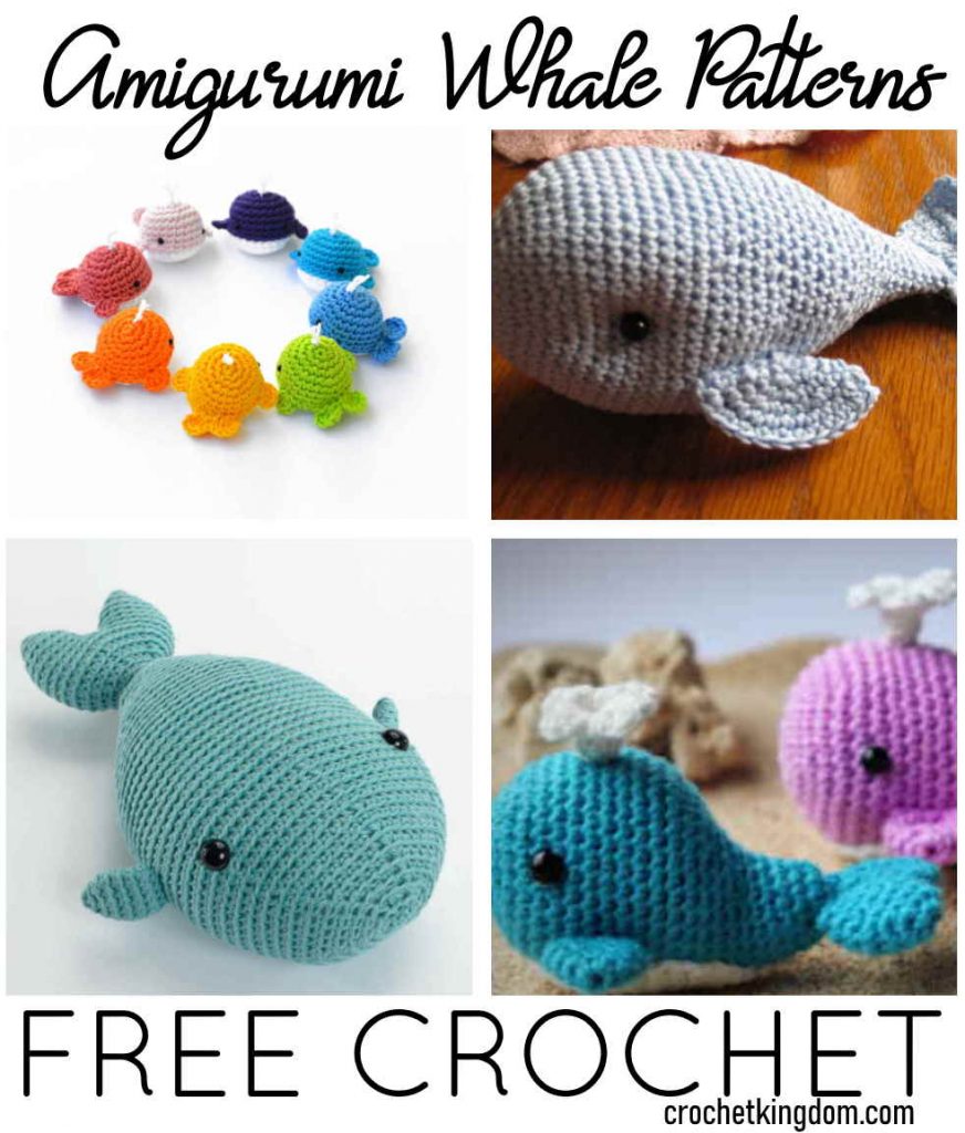 Free amigurumi whale crochet patterns