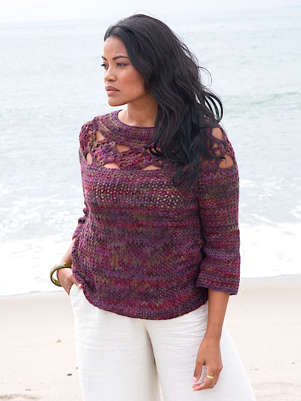Free crochet pattern for a Summer sweater