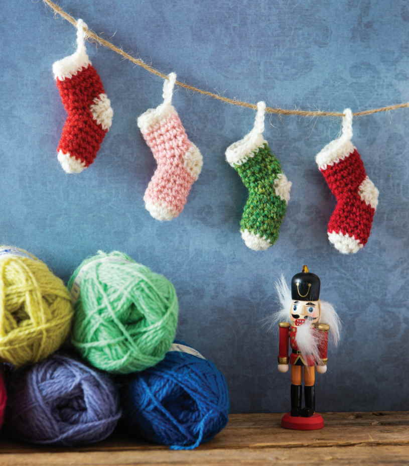 Christmas Stocking Garland Free Crochet Pattern