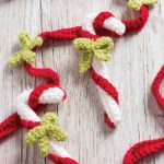 Free Crochet Pattern for Candy Cane Bunting