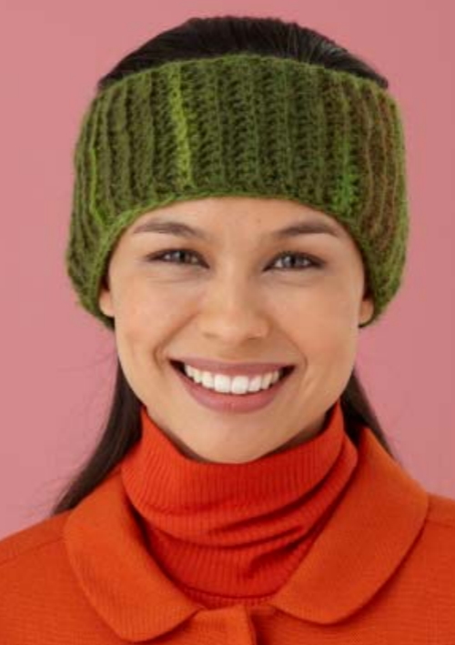 free crochet pattern for a ribbed headband