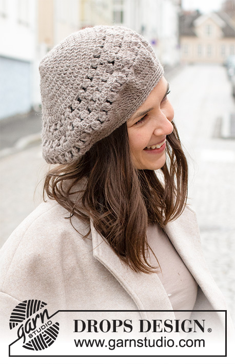 Crochet Beret Free Pattern with Bobbles