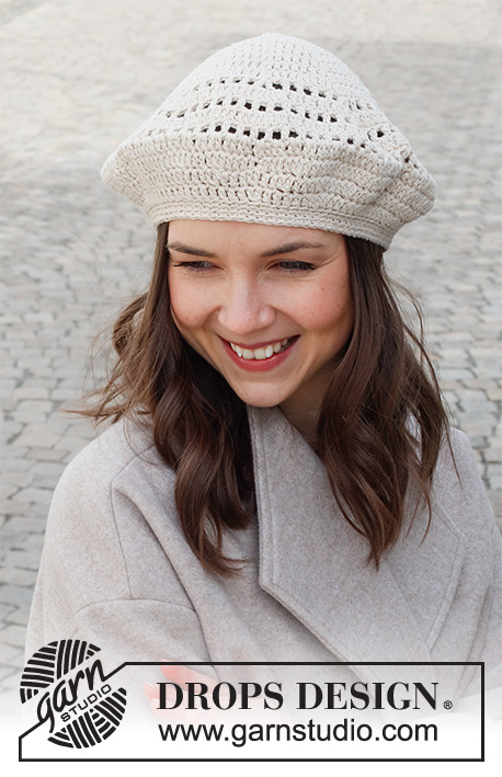 Free Crochet Beret Pattern with Eyelet