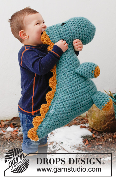 Free Crochet Pattern for a Large Dinosaur