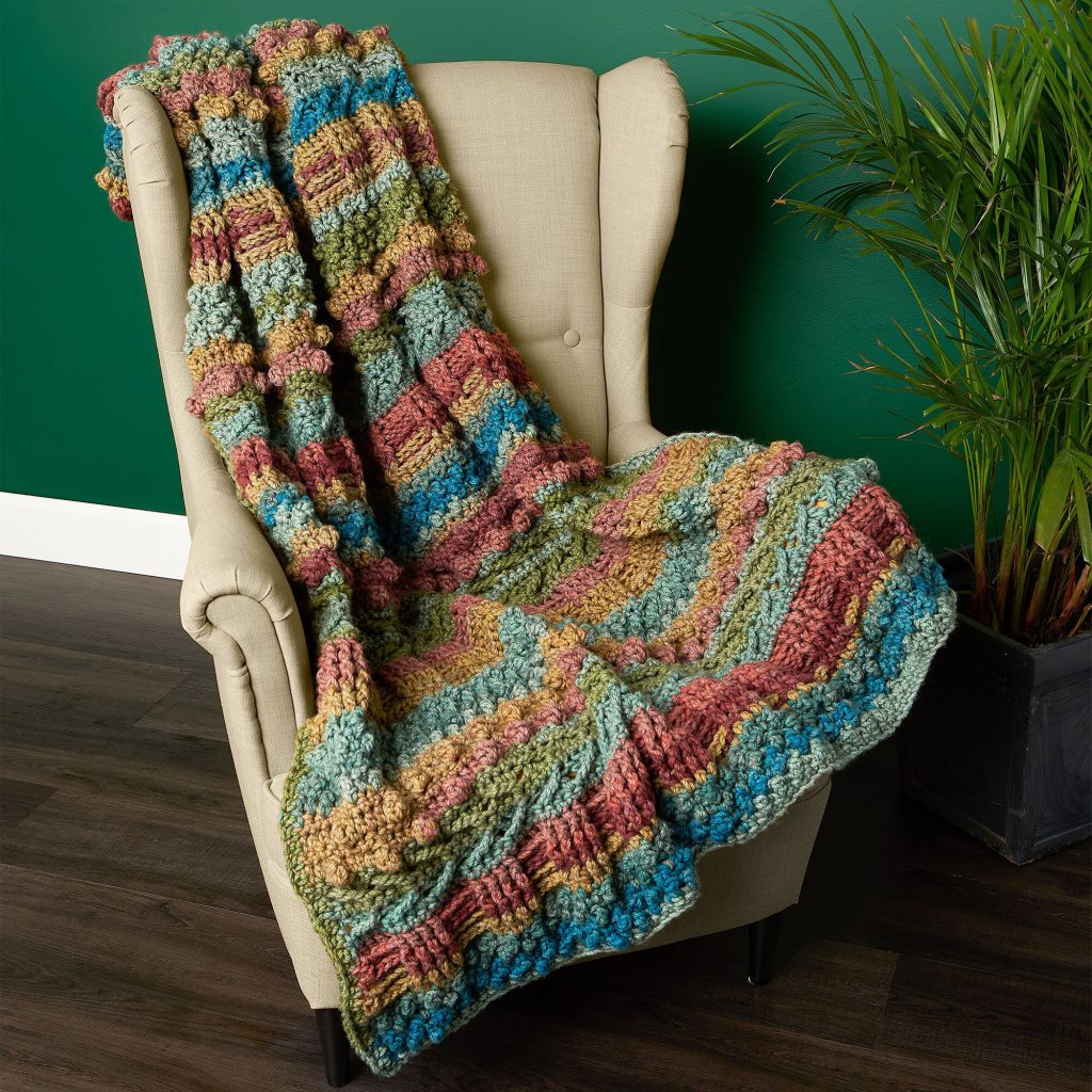 Free Crochet Pattern for a Textured World Blanket