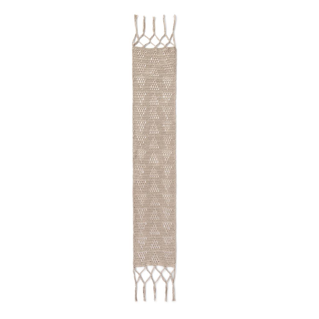 Lily Geo Free Filet Crochet Table Runner Pattern