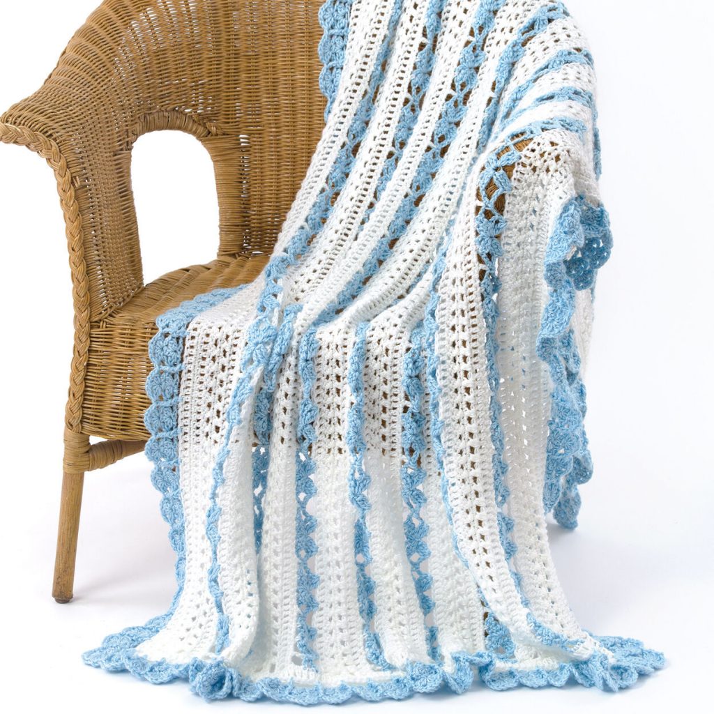 Free Crochet Pattern for an Easy Open Crochet Blanket