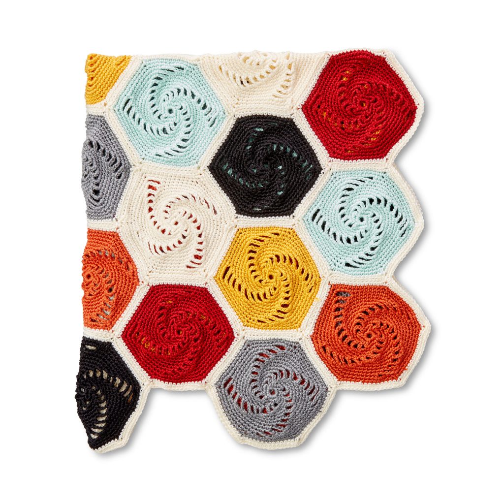 Free Pattern for a Caron Crochet Hexagons Blanket