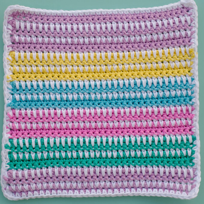 spike stitch square crochet pattern
