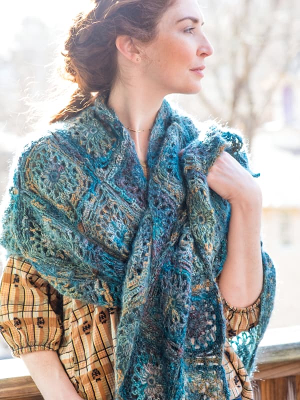 Free Crochet Pattern for a Lace Square Shawl