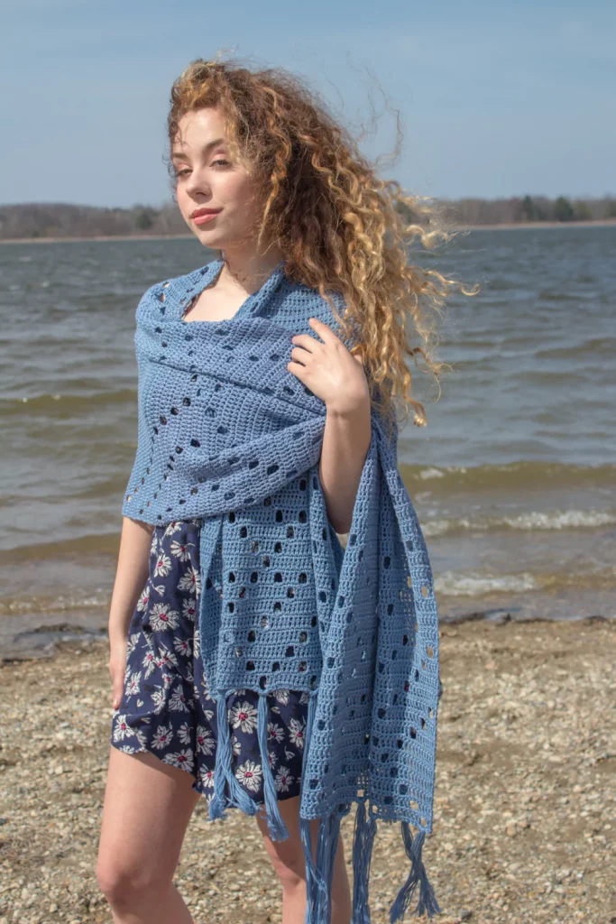 Free Crochet Pattern for a Stillwater Wrap