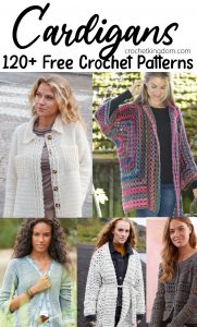 Free crochet patterns for women cardigans