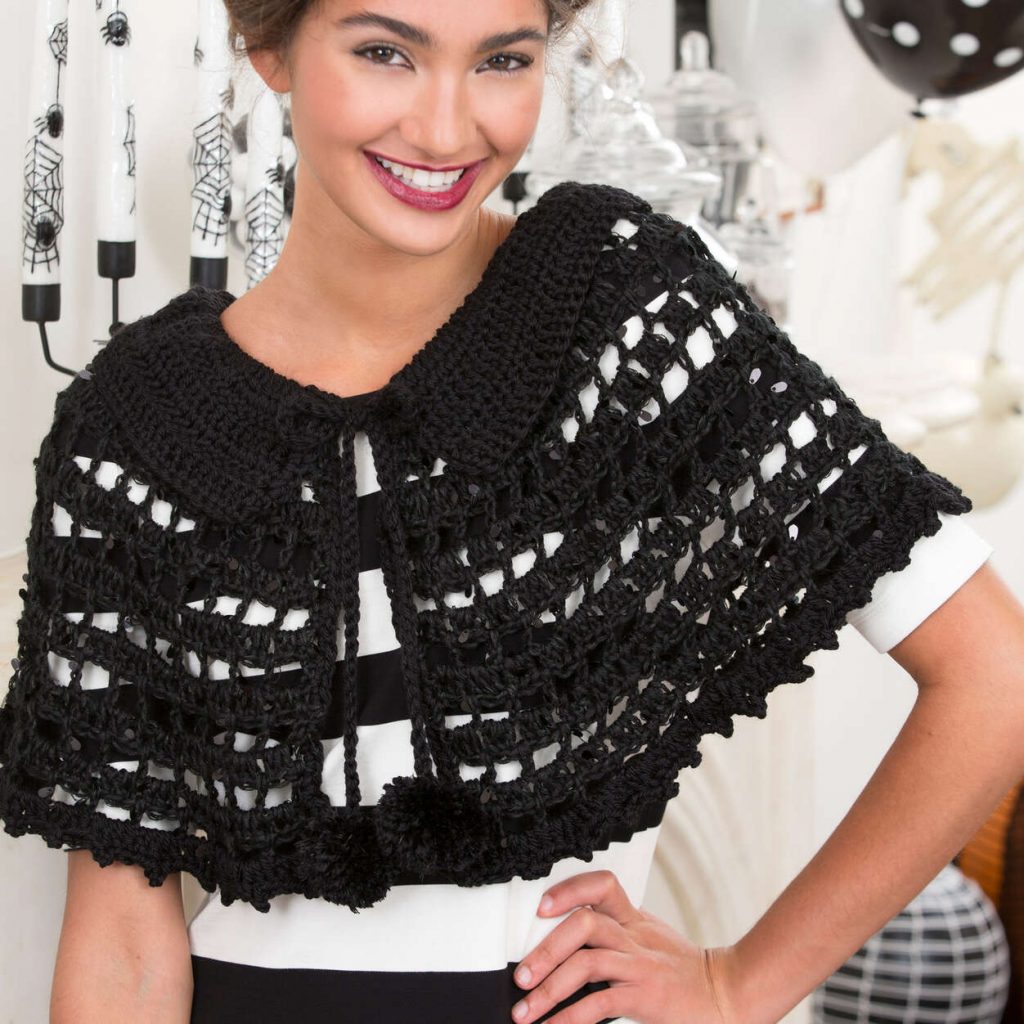 free crochet pattern for a capelet