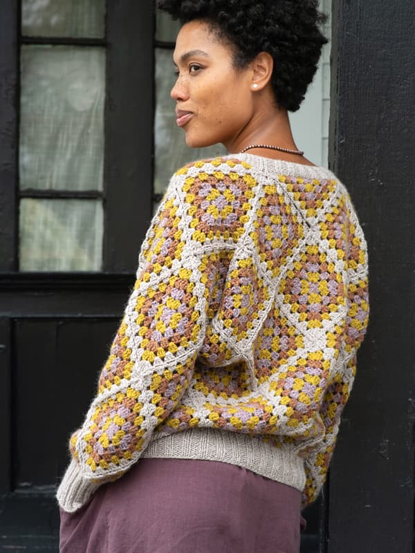 Free Crochet Pattern for a Cardigan with Granny Squares