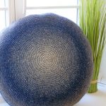 Free Crochet Pattern for a Round Floor Cushion