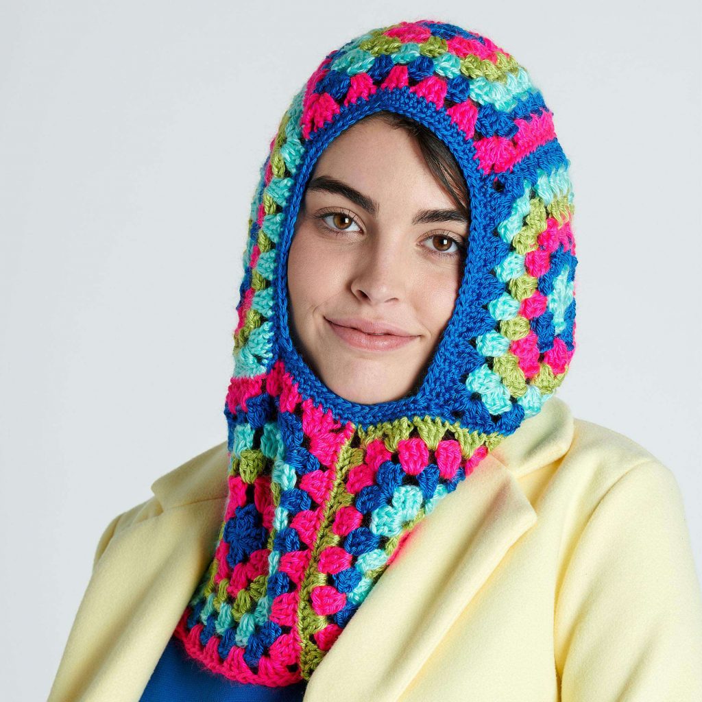 Free Crochet Pattern for Granny Square Balaclava